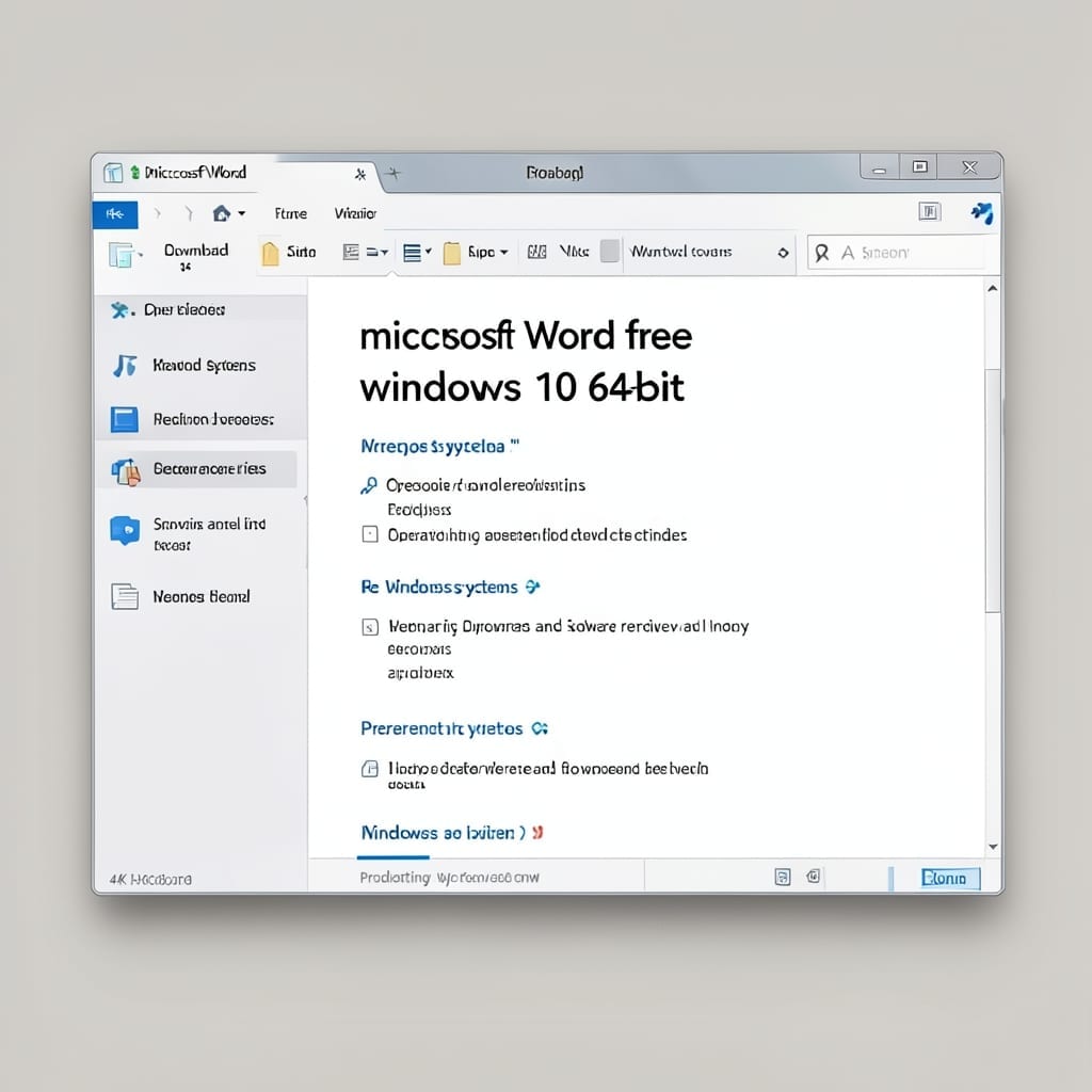 Microsoft Word Free Download for Windows 10 64-Bit: Official Version for Full Compatibility