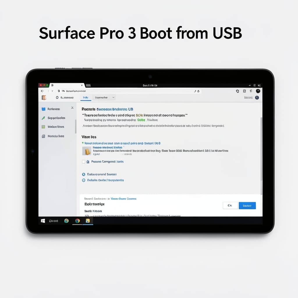 Surface Pro 3 Boot From USB: BIOS Access Method for External Startup