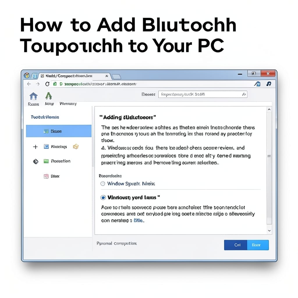 How to Add Bluetooth to PC: Simple Adapter Setup Guide