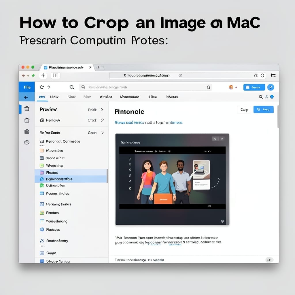 How to Crop an Image on Mac: Built-In Preview Tool Method