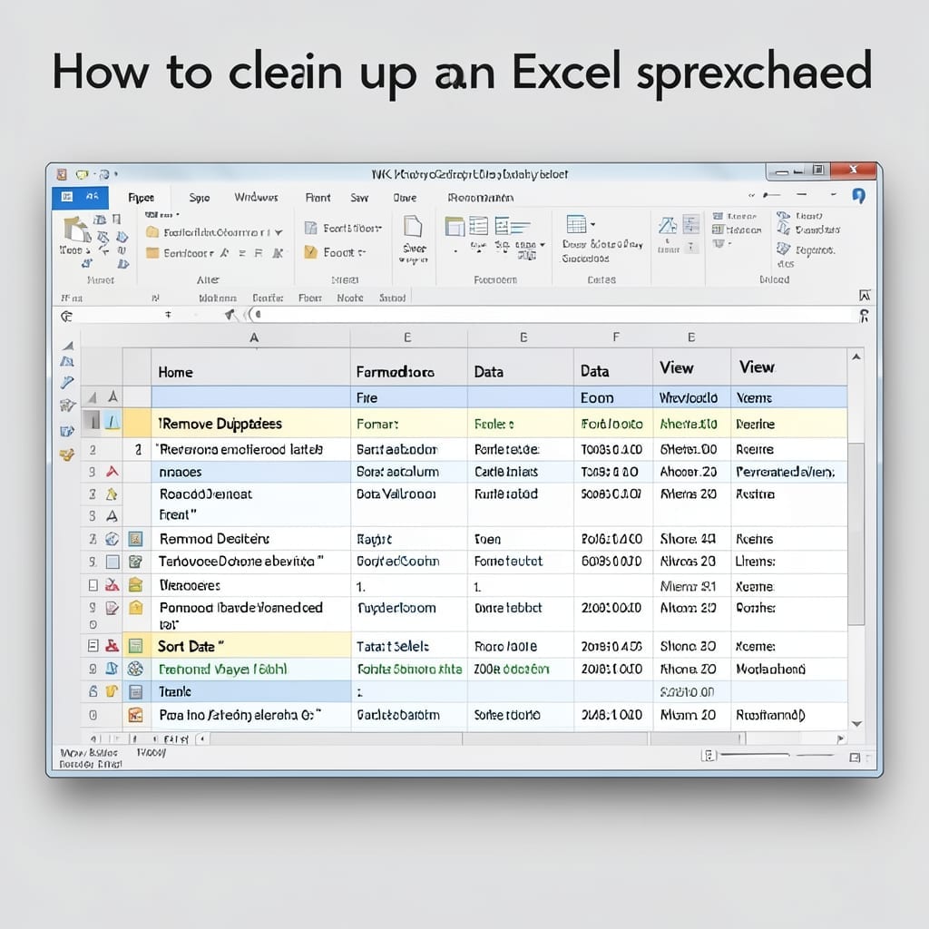 How to Clean Up Excel Spreadsheet: Streamlined Data in Minutes