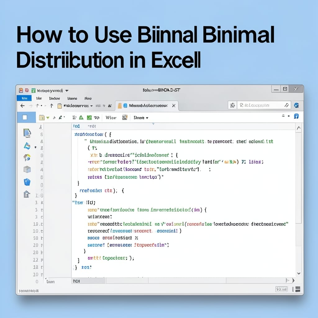 How To Use Binomial Distribution In Excel: Streamlined Probability Calculation Method