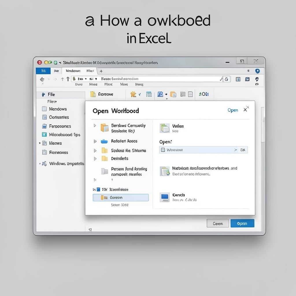 How To Open A Workbook In Excel: Quick Steps For Beginners