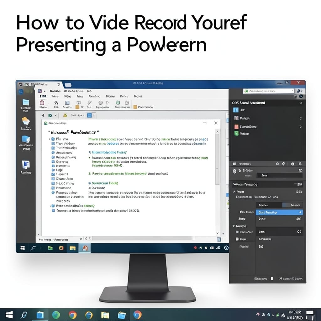 How to Video Record Yourself Presenting a PowerPoint: Seamless Screen Capture Setup