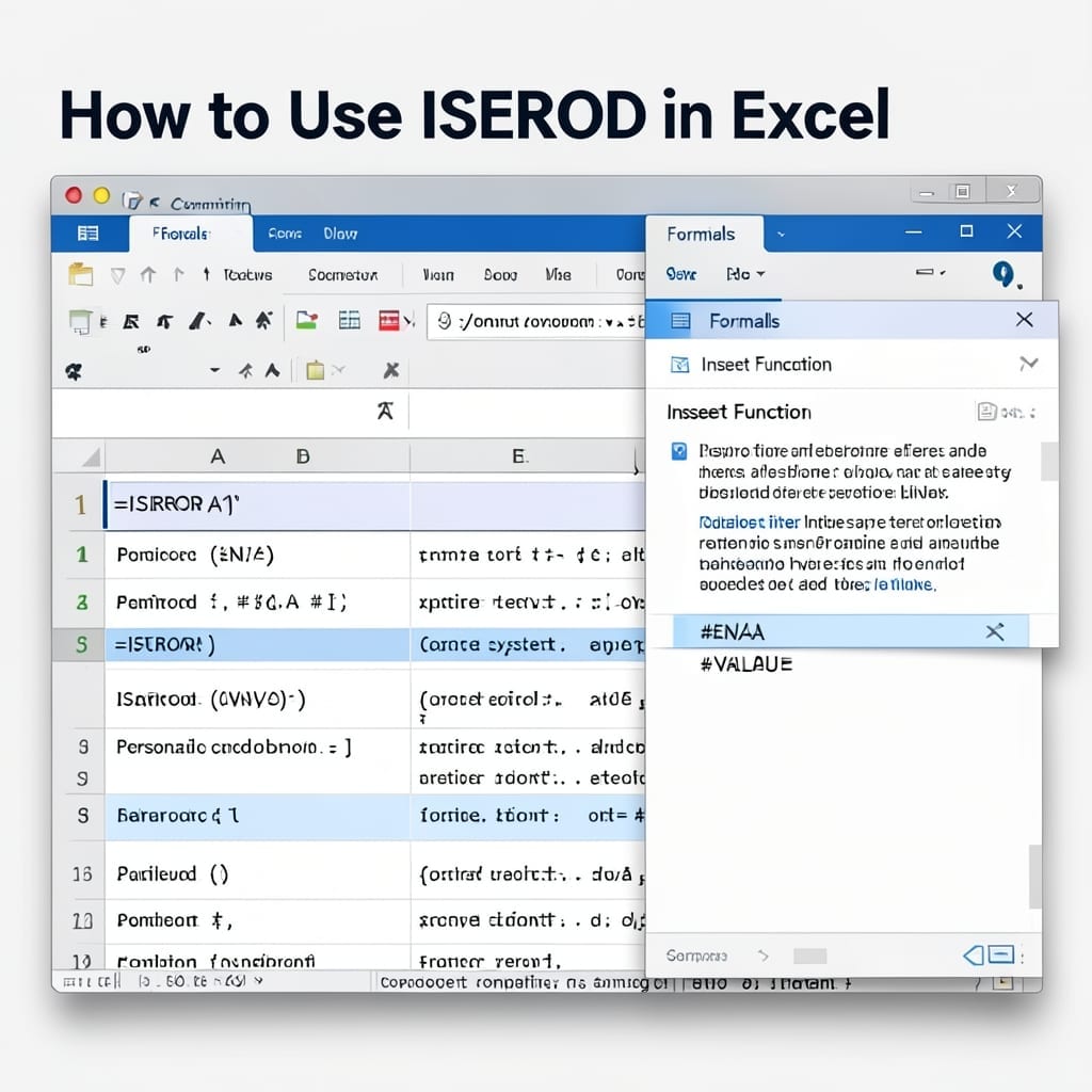 How to Use Iserror in Excel: Foolproof Error Handling for Formulas