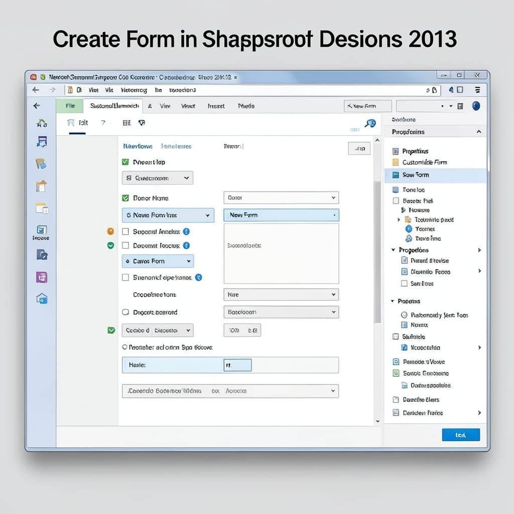 Create Form in SharePoint Designer 2013: Custom Fields Without Coding