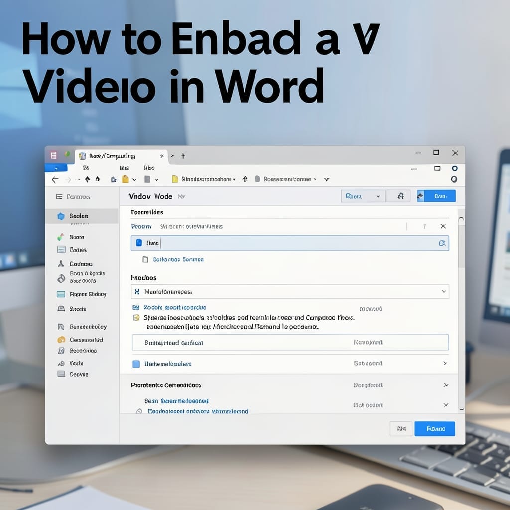 How to Embed a Video in Word: Step-by-Step Seamless Integration