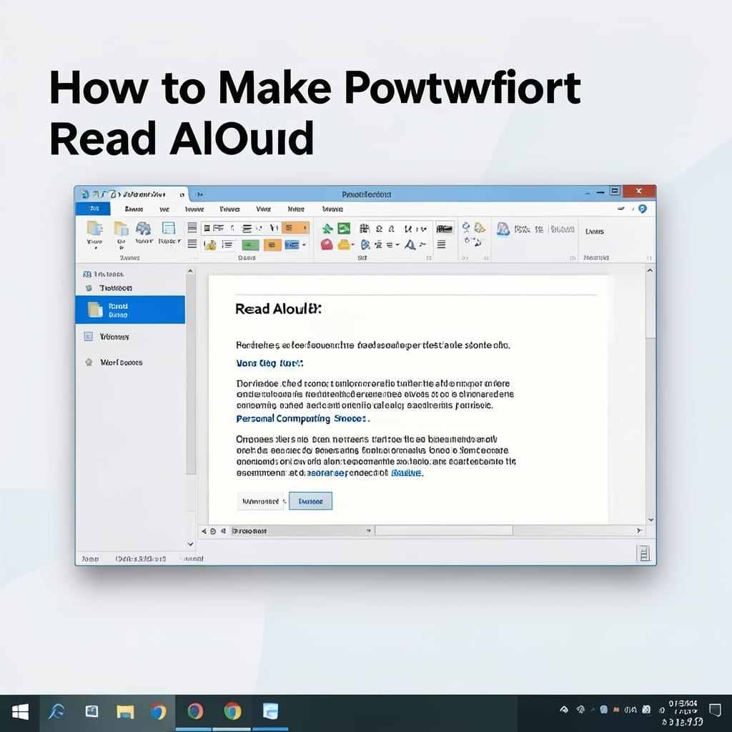 How to Make PowerPoint Read Aloud: Voice Narration for Presentations