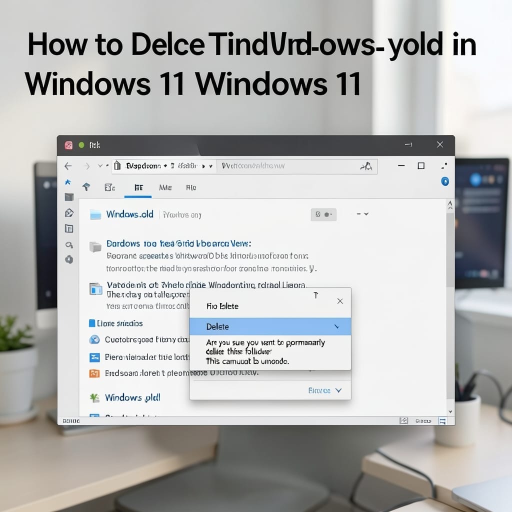 How to Delete Windows.Old in Windows 11: Free Up Disk Space Safely