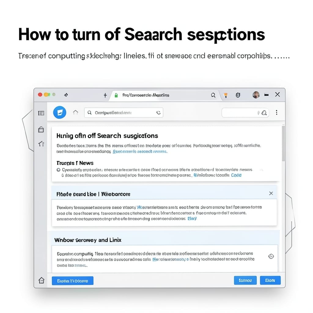How to Turn Off Search Suggestions: Browser Settings Made Simple