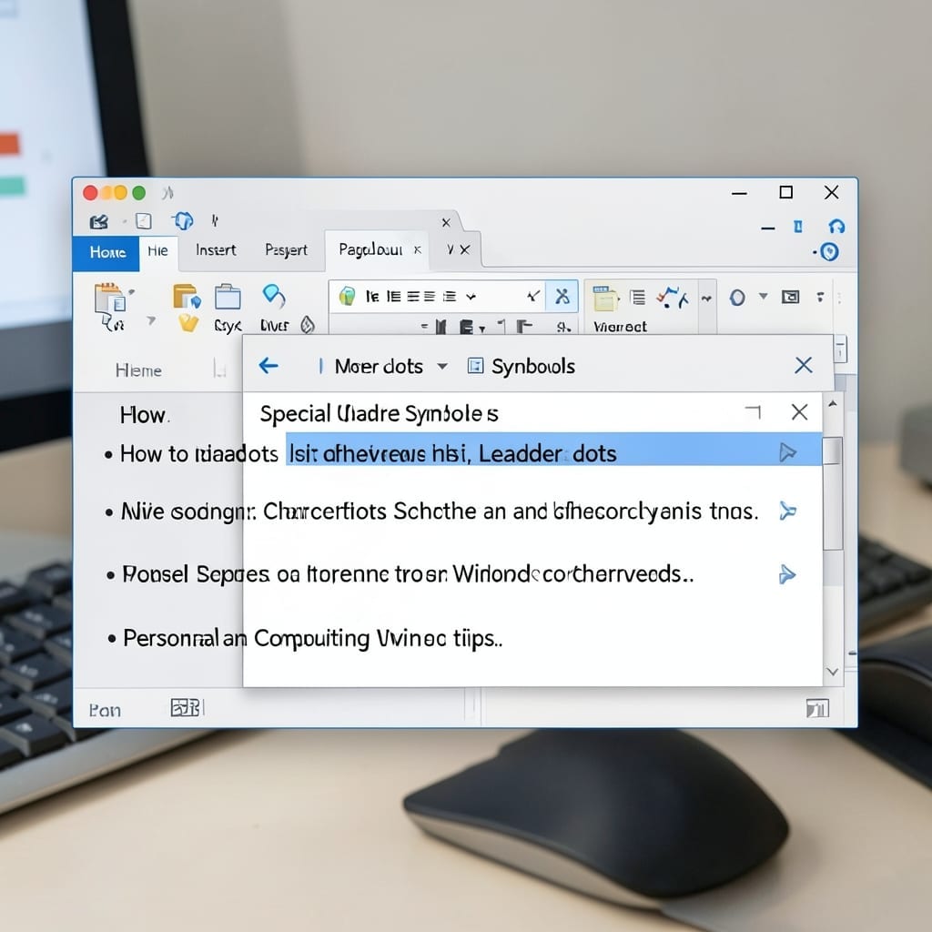 How To Add Leader Dots In Word: Tab Key Method for Perfect Alignment