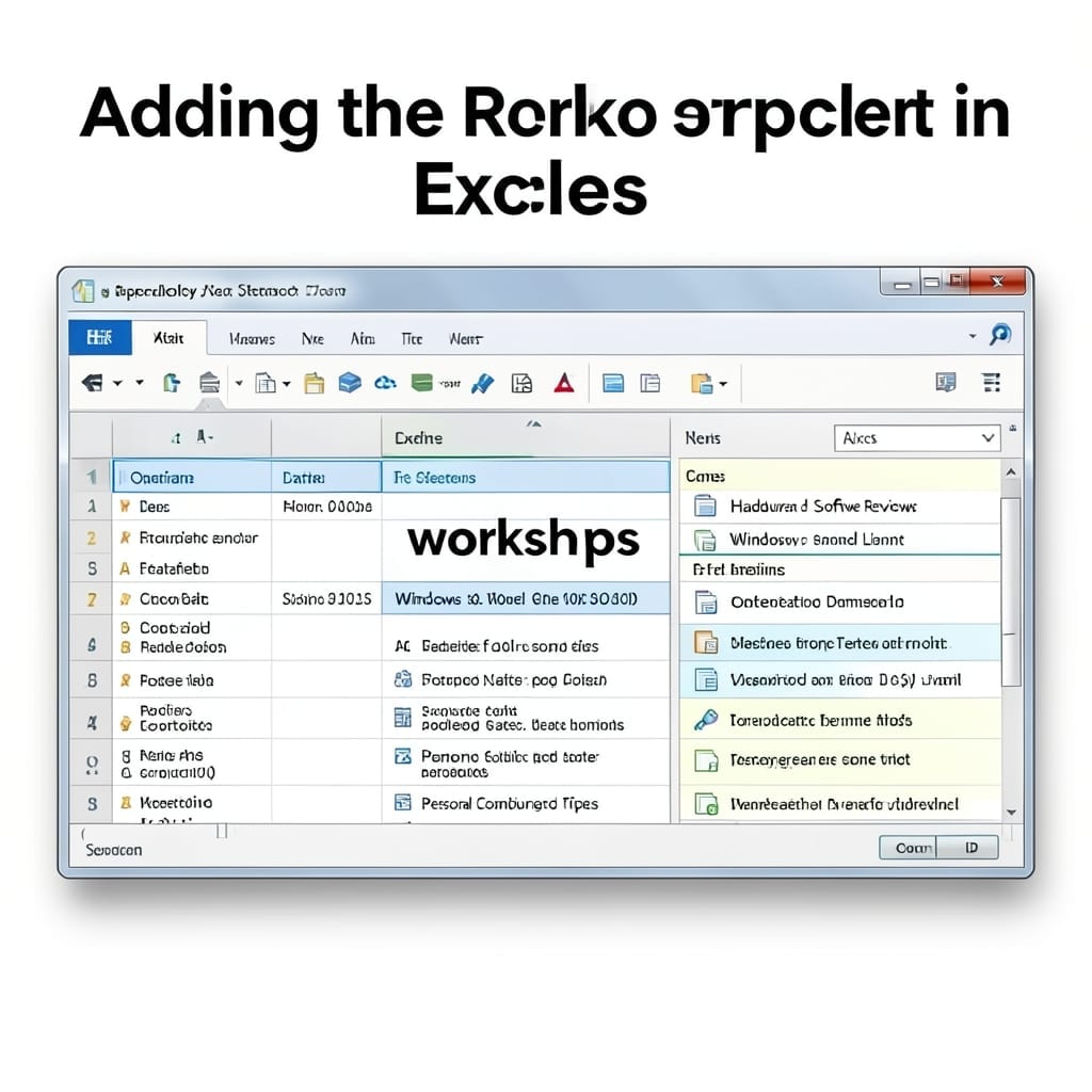 Add the Text Workshops to the Center Header Section in Excel: Quick Formatting Trick
