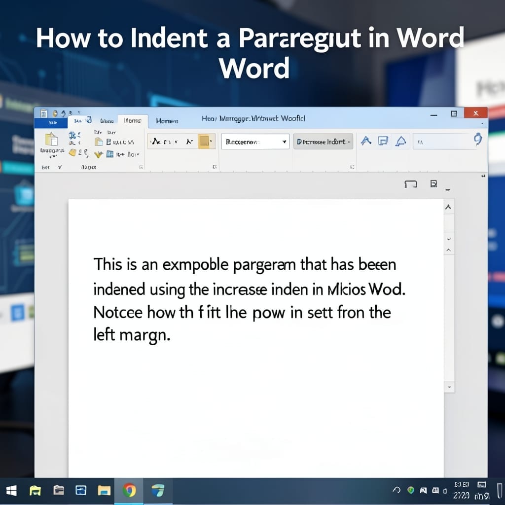 How to Indent a Paragraph in Word: Quick Formatting Method