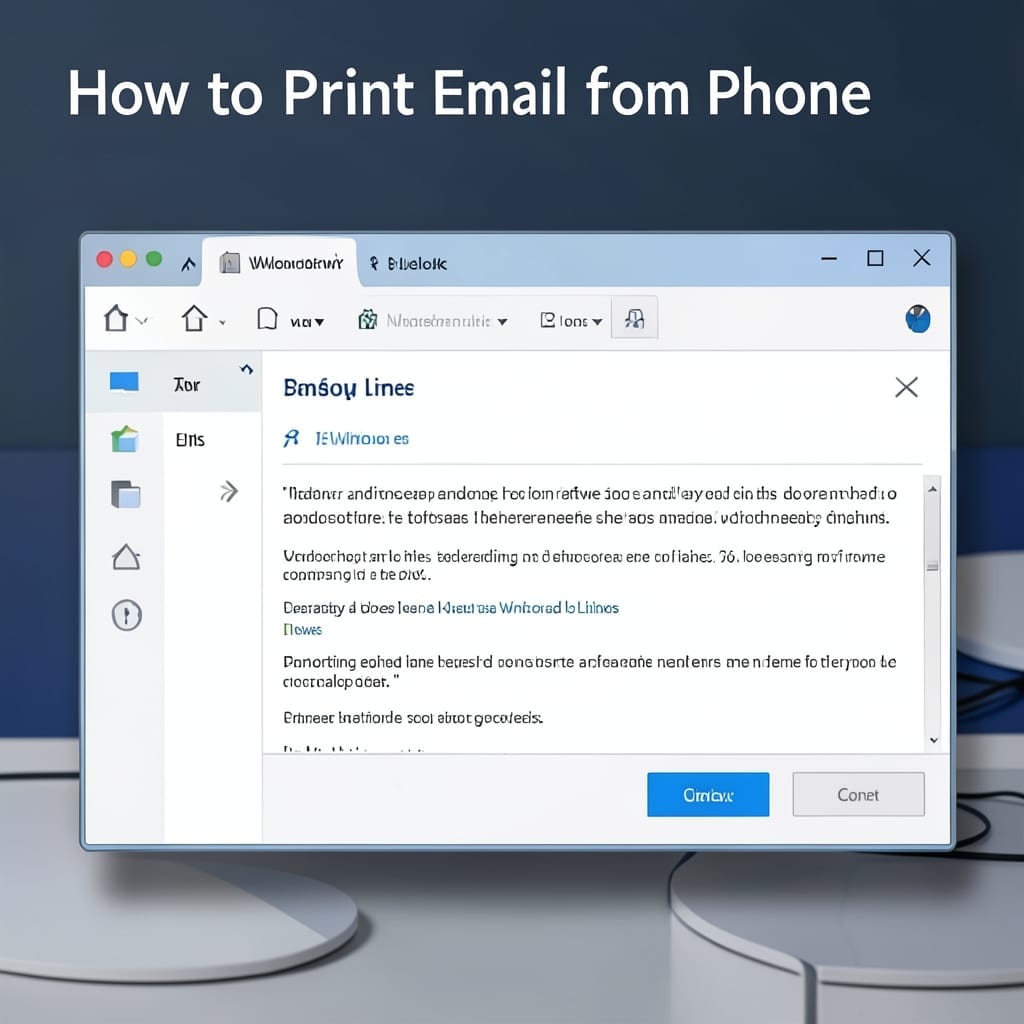 How To Print Email From Phone: Quick Wireless Method for Any Device