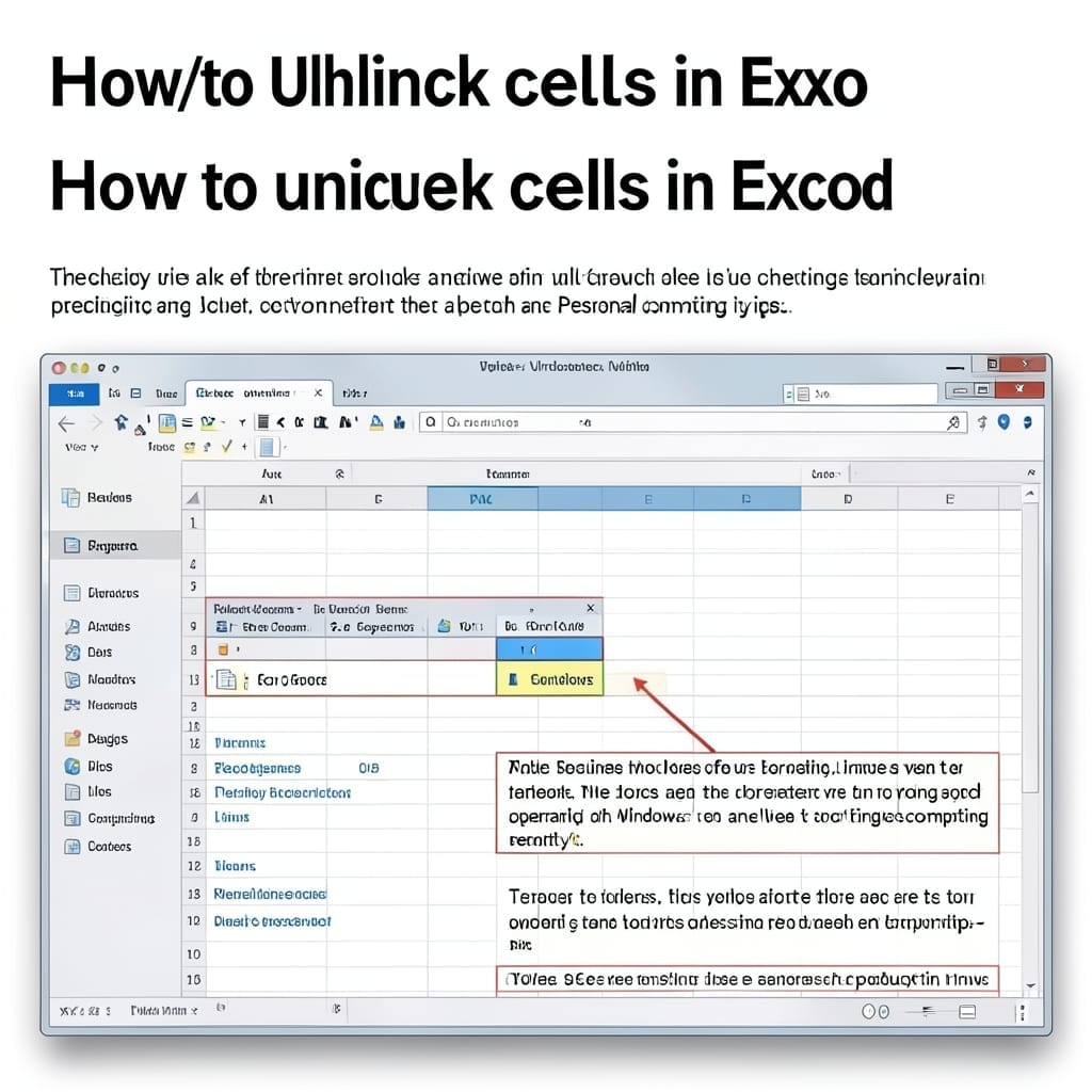 How to Unlink Cells in Excel: Simple Click Method for Clean Data