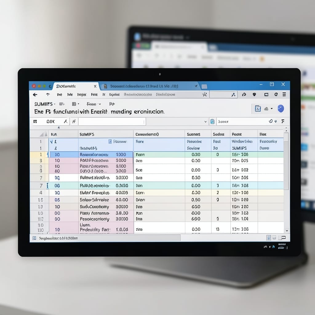 SUMIFS Function in Excel With Multiple Criteria: Precision Data Filtering in Seconds