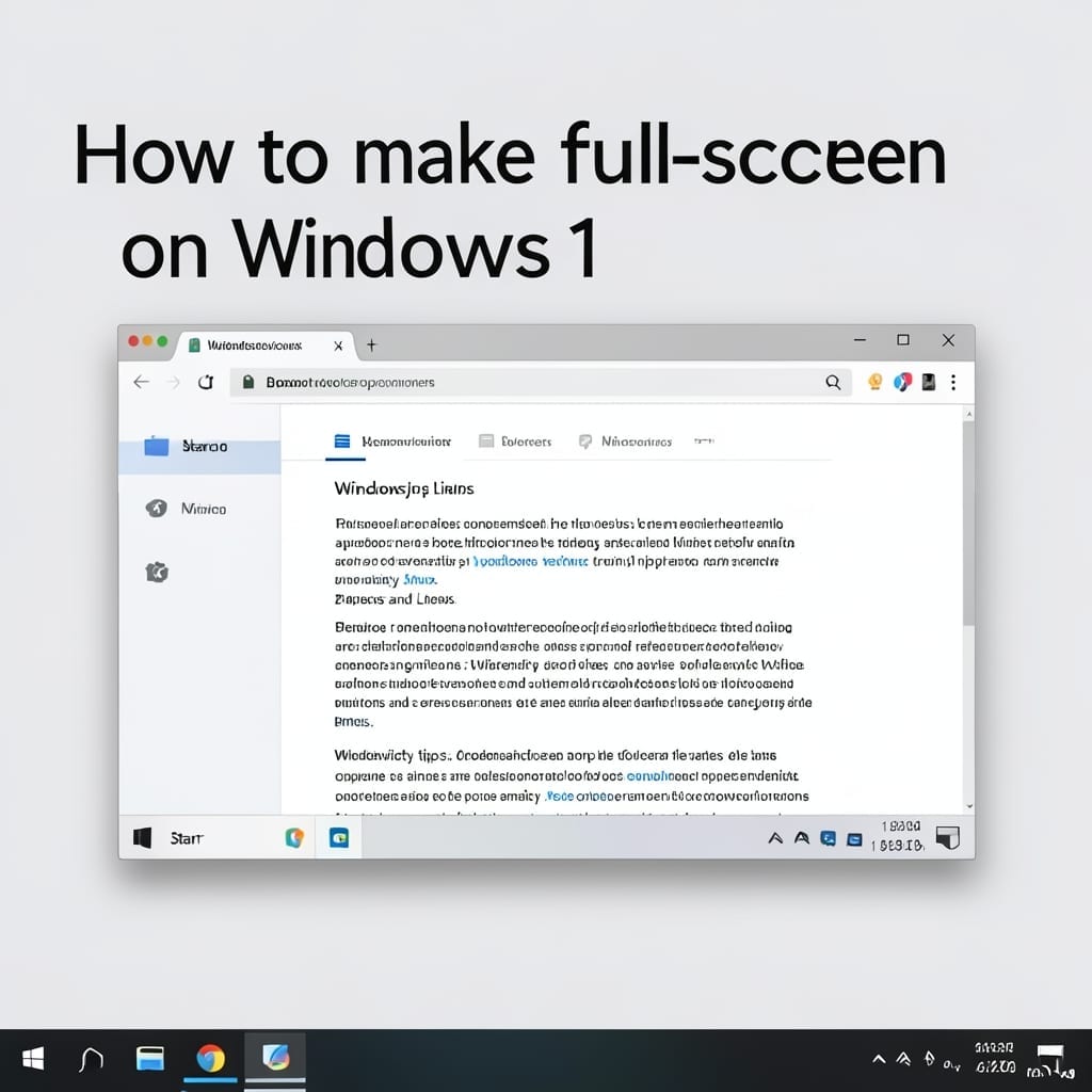How To Make Full Screen On Windows 11: Quick Keyboard Shortcut Method