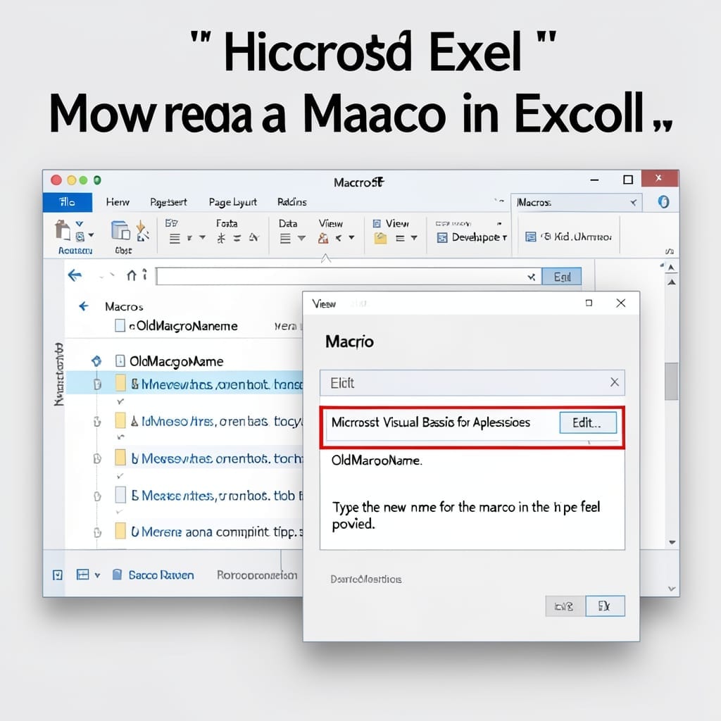 How to Rename a Macro in Excel: Streamlined VBA Editing Process