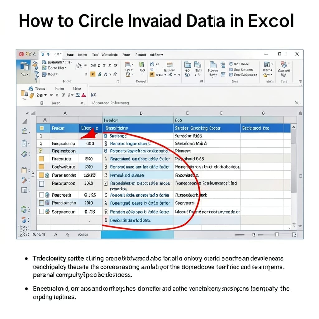 How to Circle Invalid Data in Excel: Visual Error Identification Method