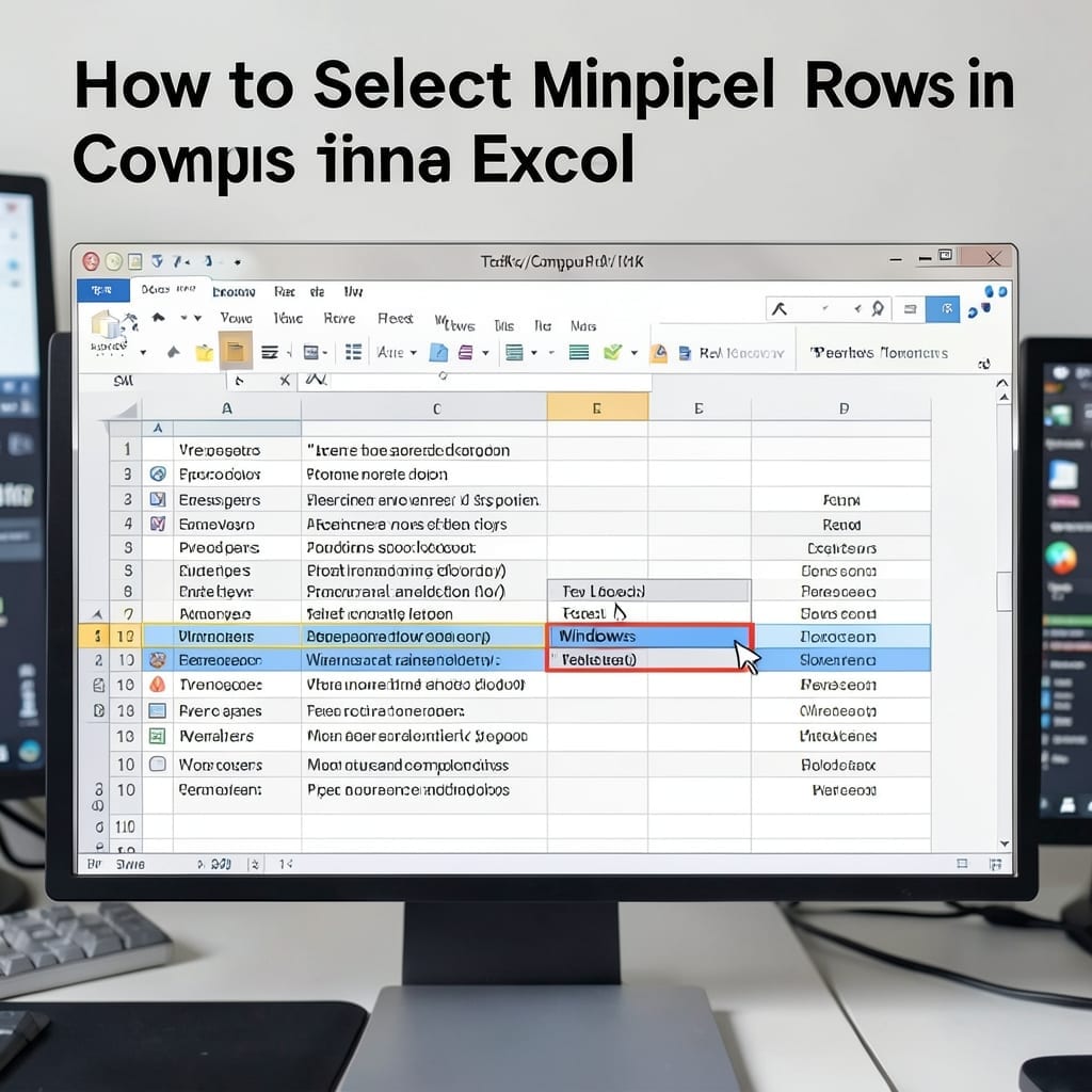 How To Select Multiple Rows In Excel: Quick Click And Highlight Method