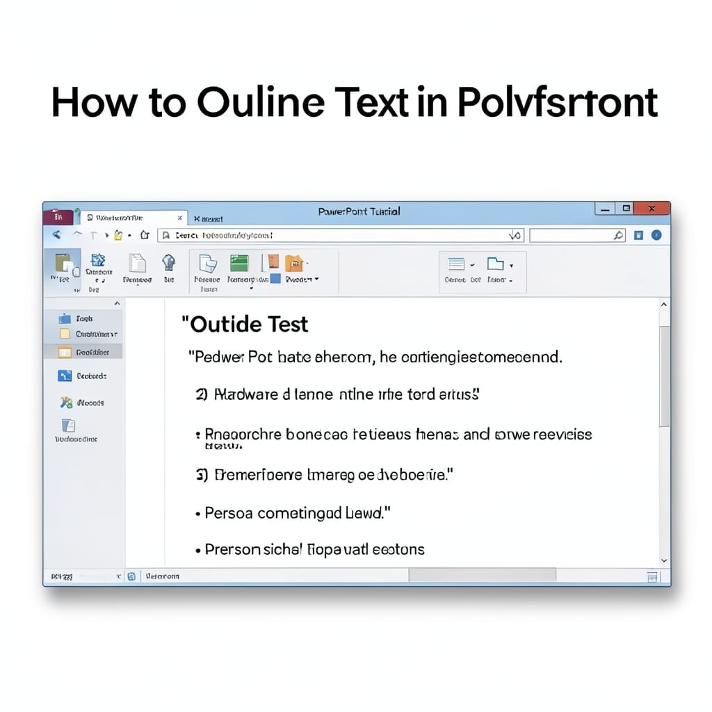 How to Outline Text in PowerPoint: Clean Design With Bold Impact