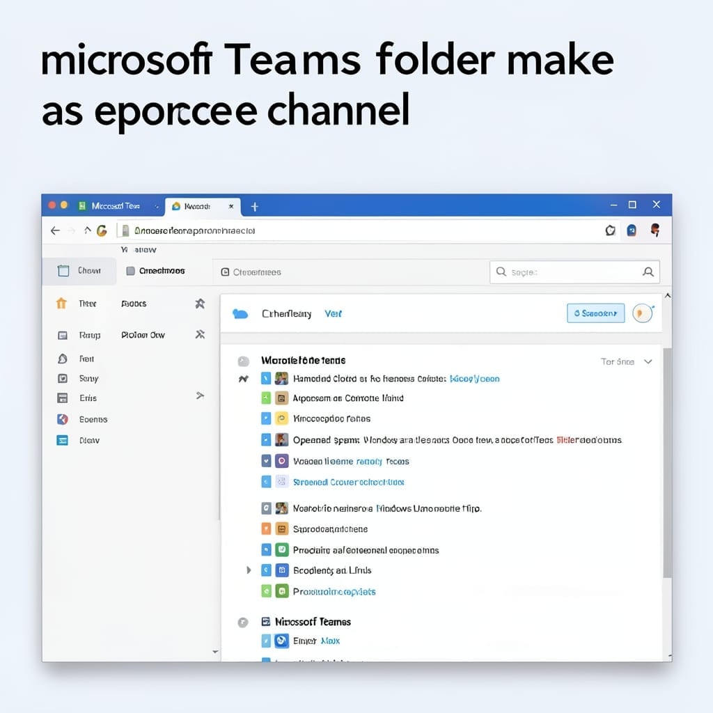 Microsoft Teams Folder: Streamlined Channel Organization Method