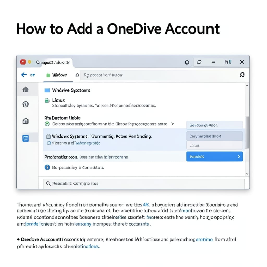 How to Add a OneDrive Account: Streamlined Setup in Minutes