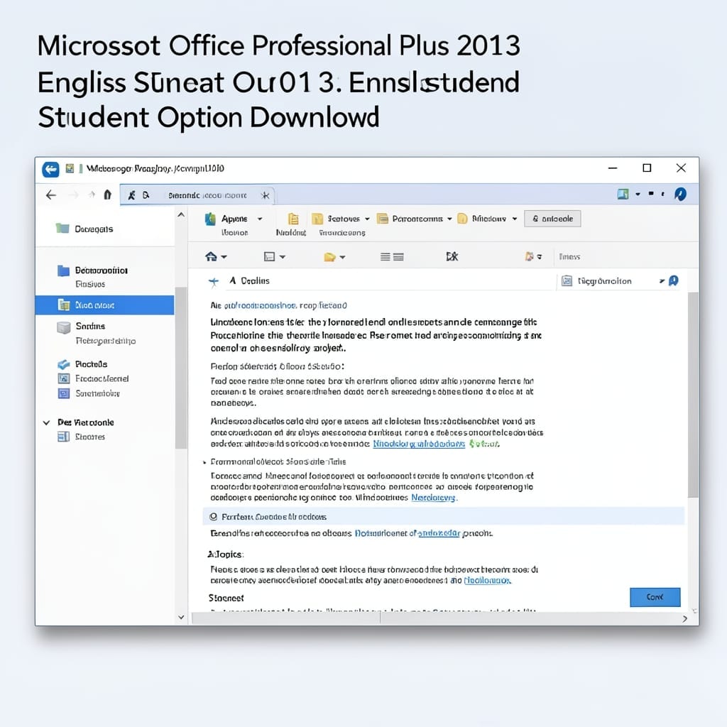 Microsoft Office Professional Plus 2013 English Student Option Download: Official Academic License