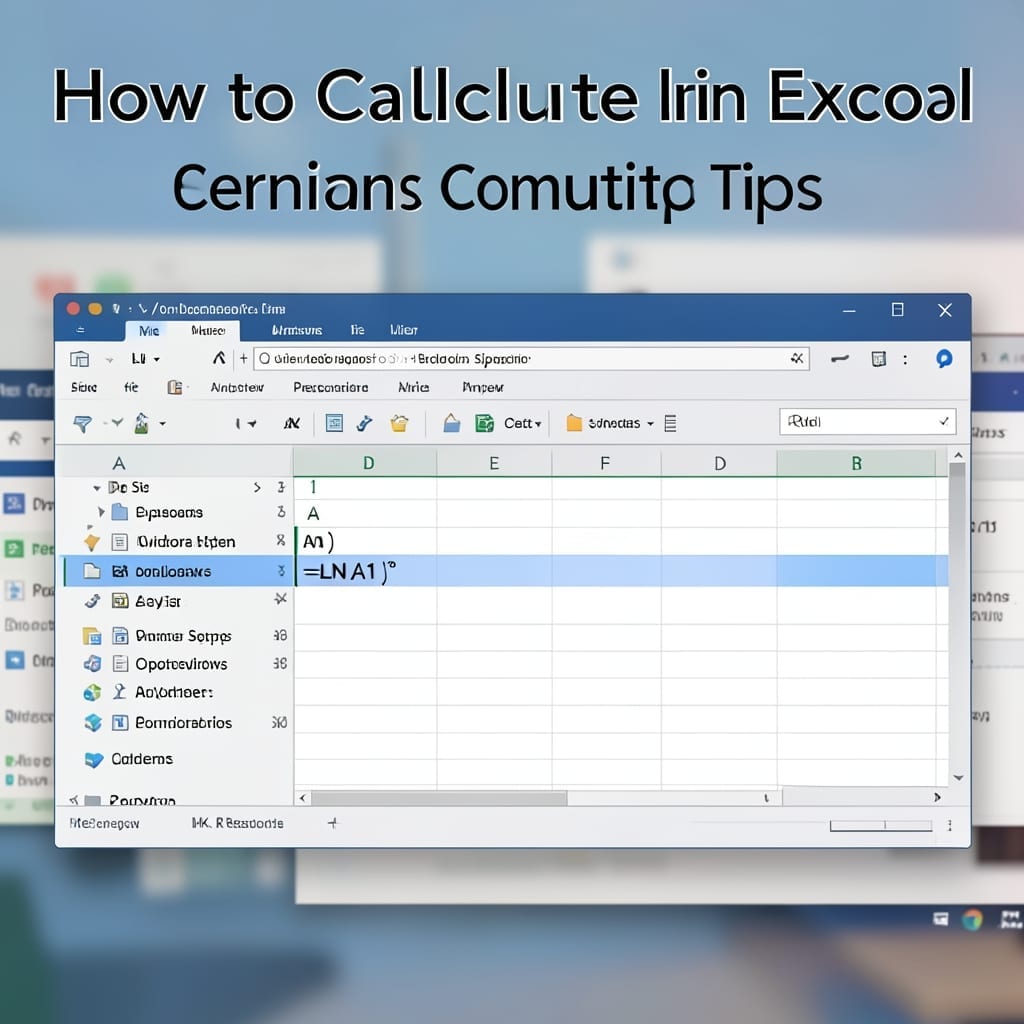 How to Calculate LN in Excel: Natural Log Function Explained