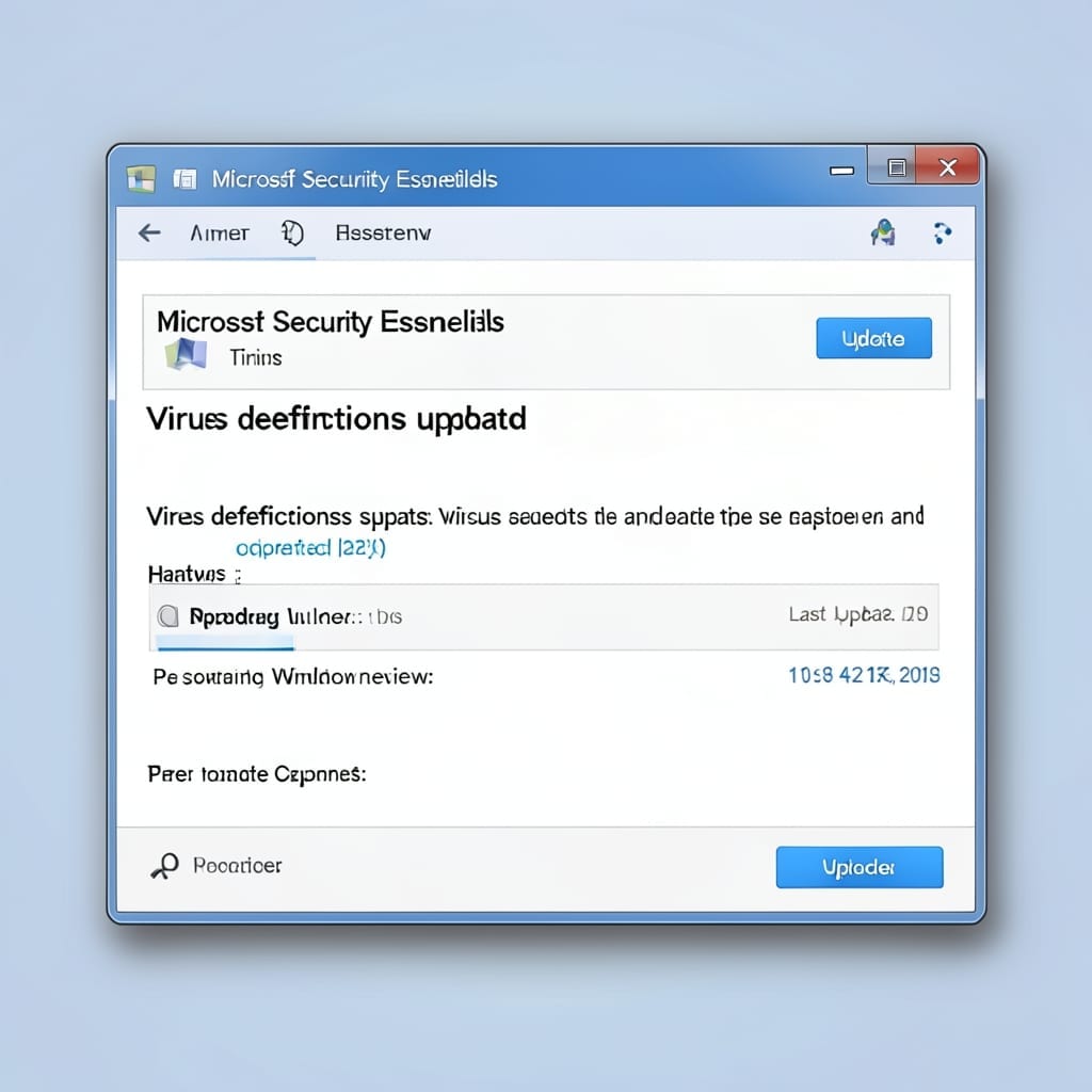 Microsoft Security Essentials Virus Definitions Update: Step by Step Manual Refresh