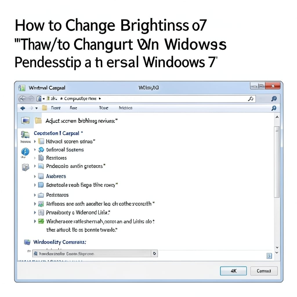 How To Change Brightness On Windows 7: Quick Adjustment Guide