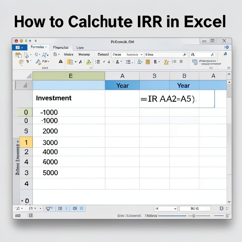 How To Calculate IRR In Excel: Step By Step Financial Calculation