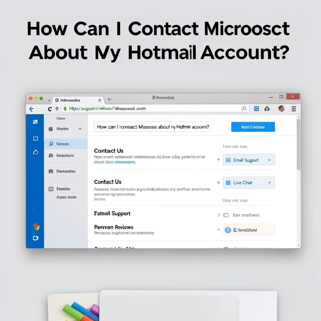 How Can I Contact Microsoft About My Hotmail Account: Direct Support Channels