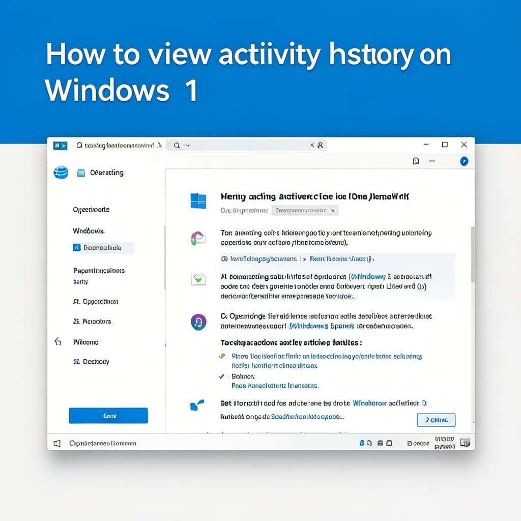 How To View Activity History On Windows 11: Step By Step Tracking Method