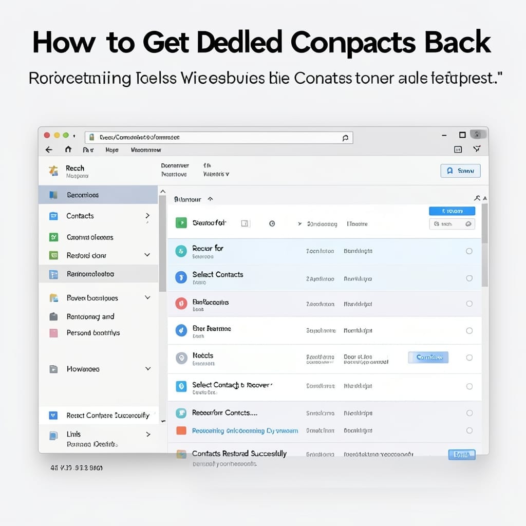 How to Get Deleted Contacts Back: Step-By-Step Recovery Guide
