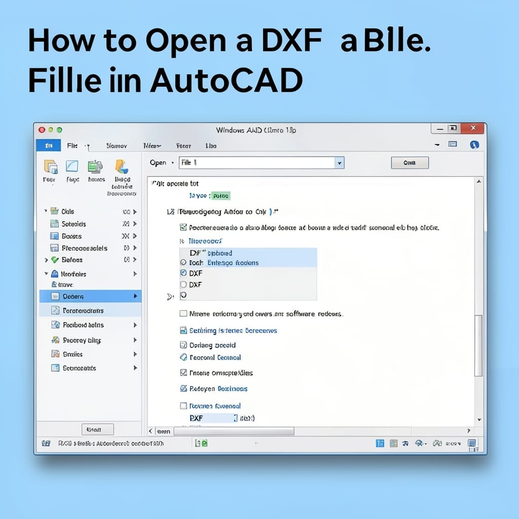 How to Open DXF File in AutoCAD: Step-by-Step Import Guide