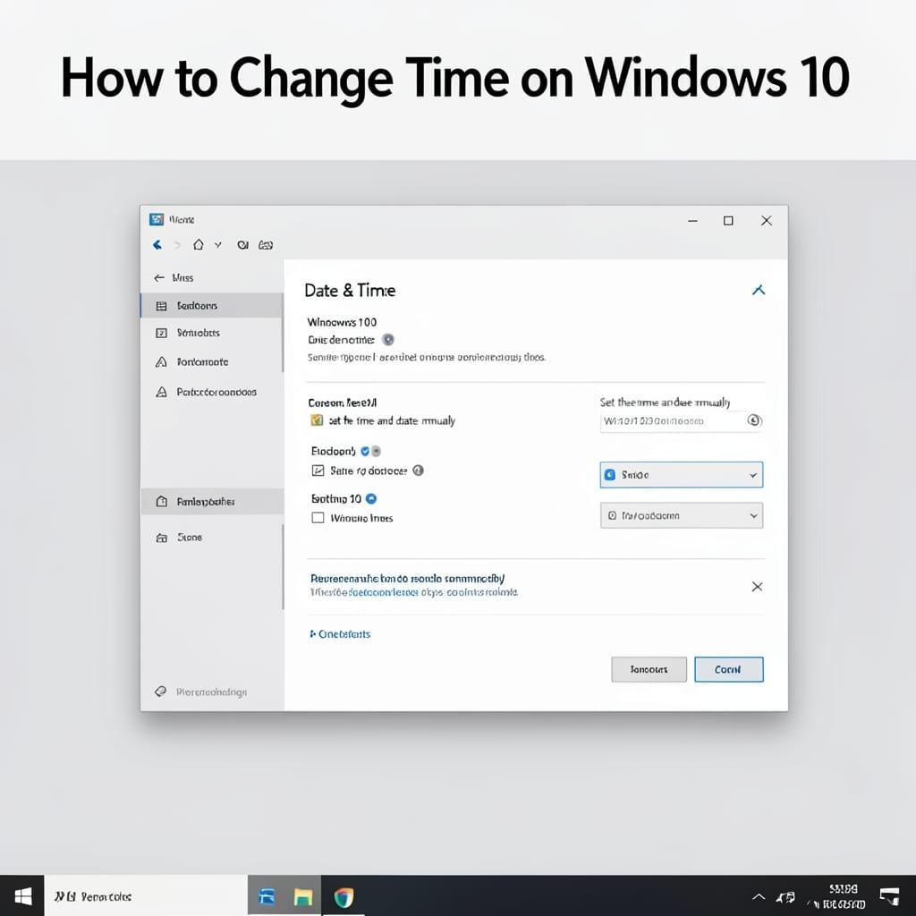 How To Change Time On Windows 10: Quick Settings Adjustment