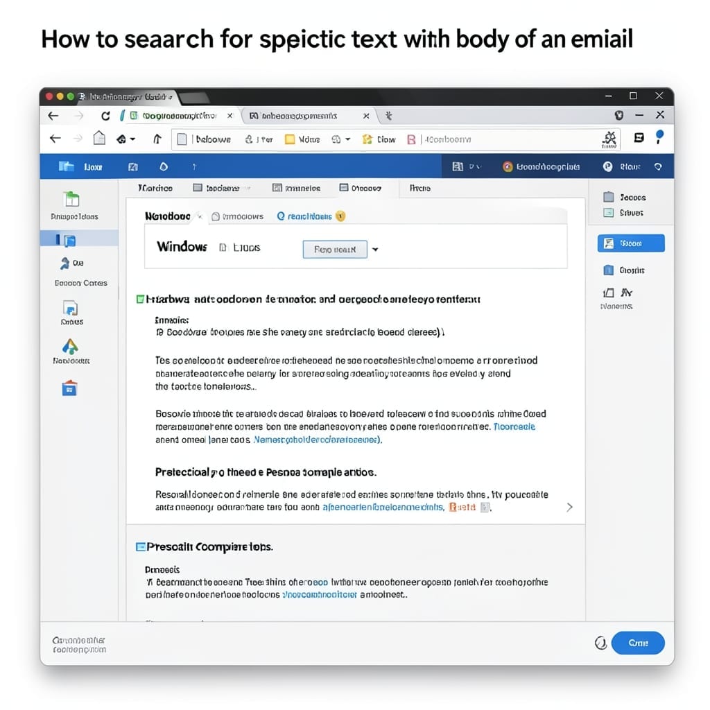 How Can You Search for Specific Text in the Body of an Email: Outlook's Advanced Find Tool