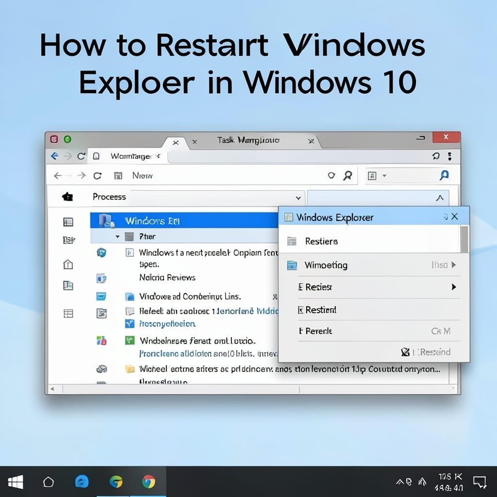 How to Restart Windows Explorer in Windows 10: Quick Task Manager Method