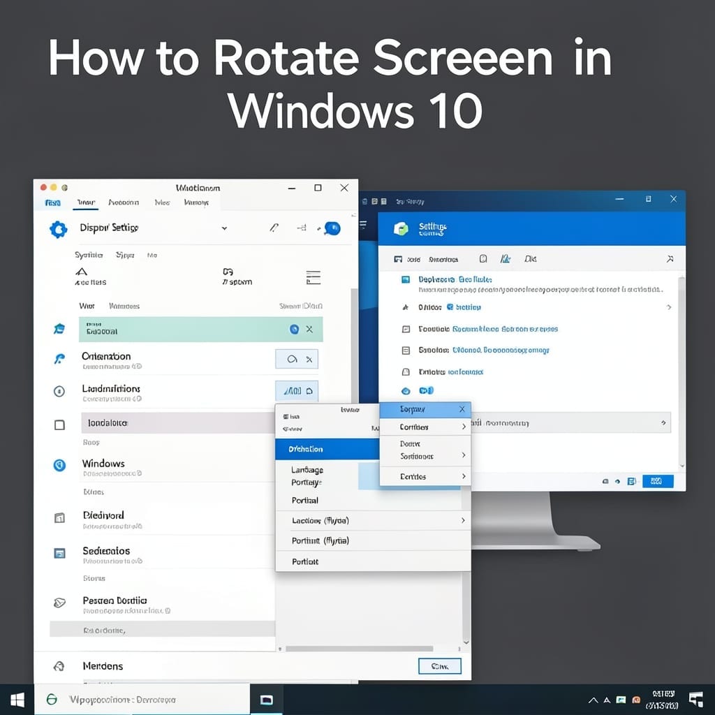 How to Rotate Screen Windows 10: Keyboard Shortcut Method