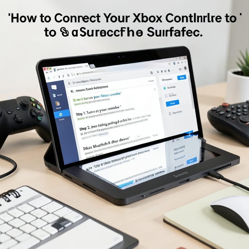 Connect Xbox Controller to Surface Pro: Wireless Gaming in Minutes