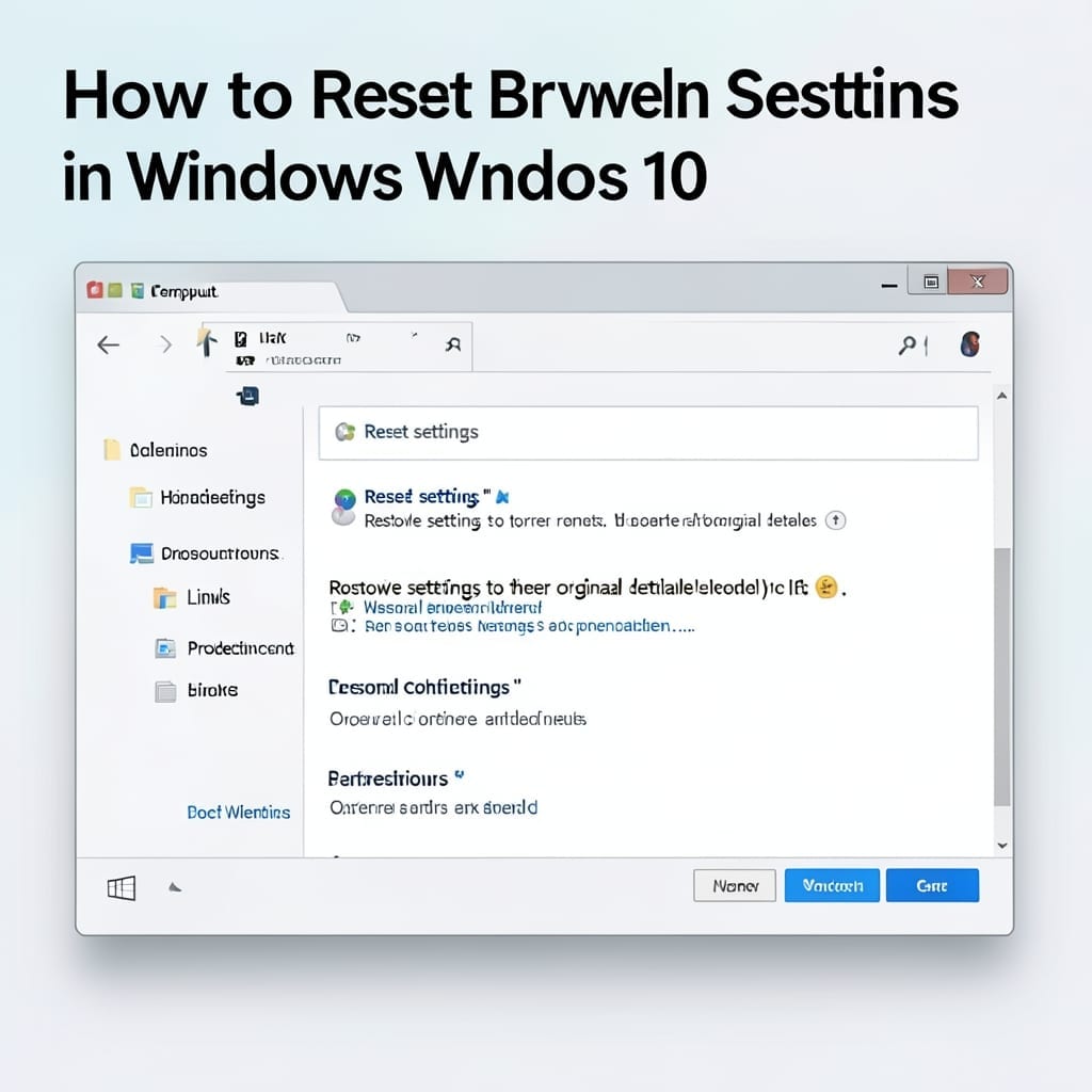 How To Reset Browser Settings Windows 10: Quick System Restore Method