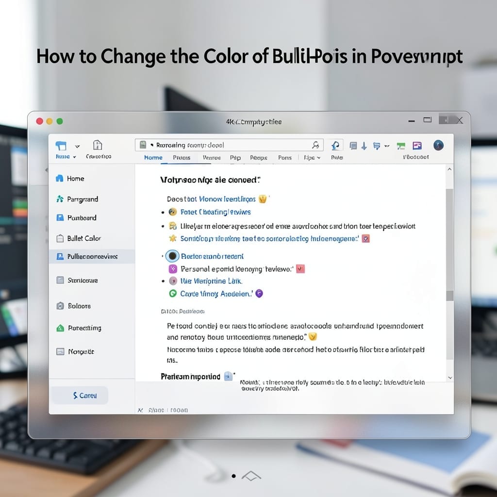 How To Change The Color Of Bullet Points In PowerPoint: Customize With Ease in 3 Steps