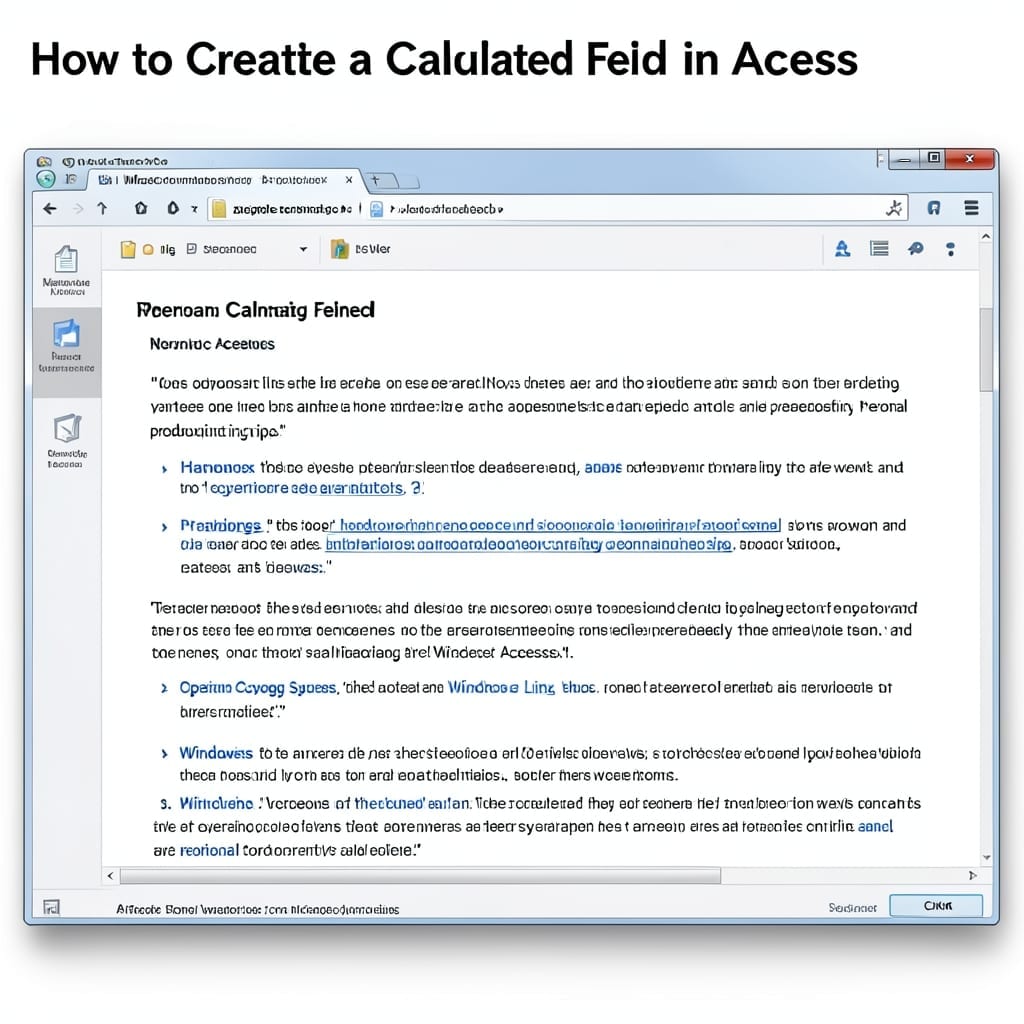 How To Create A Calculated Field In Access: Step-By-Step Database Guide