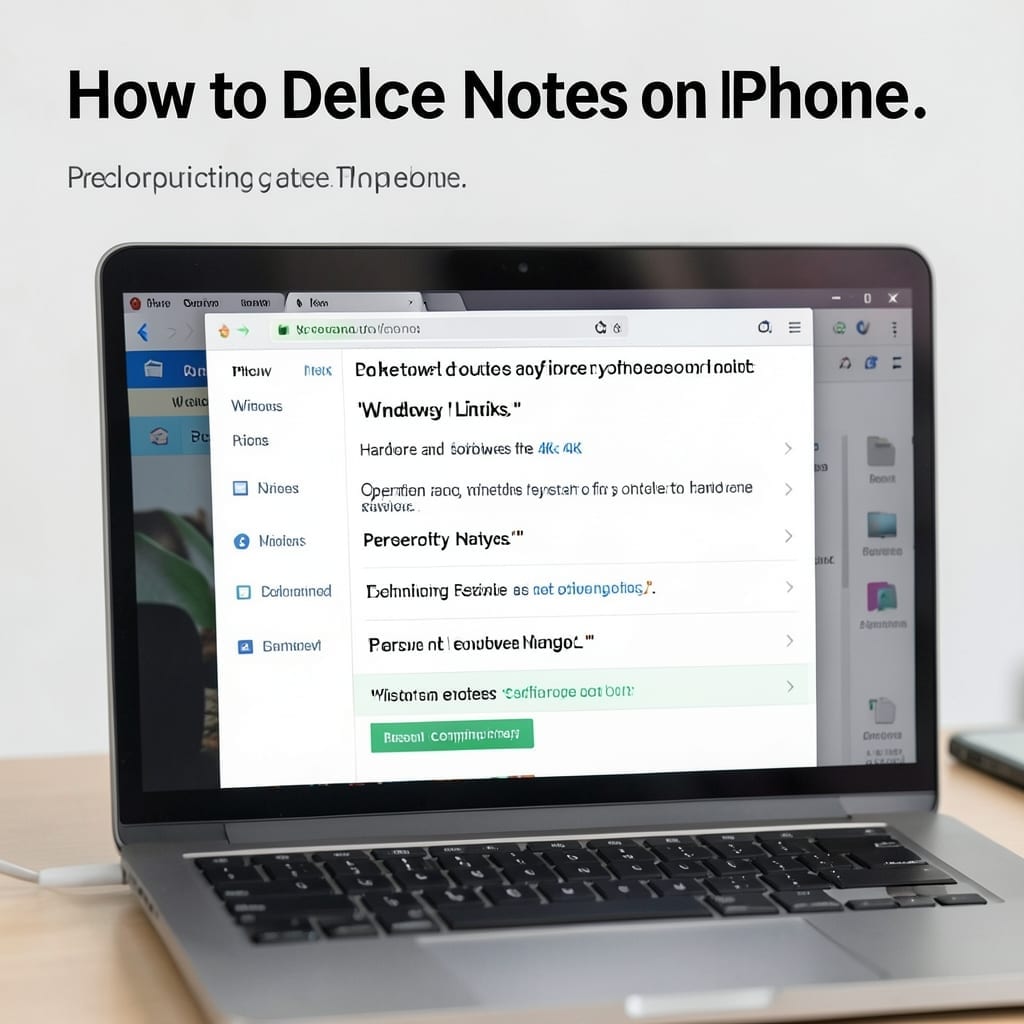 How to Delete Notes on iPhone: Quick Swipe to Remove Method