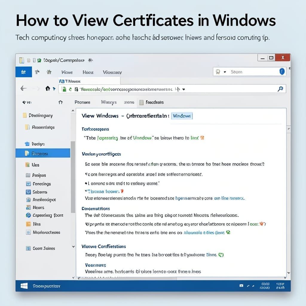 How to View Certificates in Windows: Built-In Manager for Quick Access