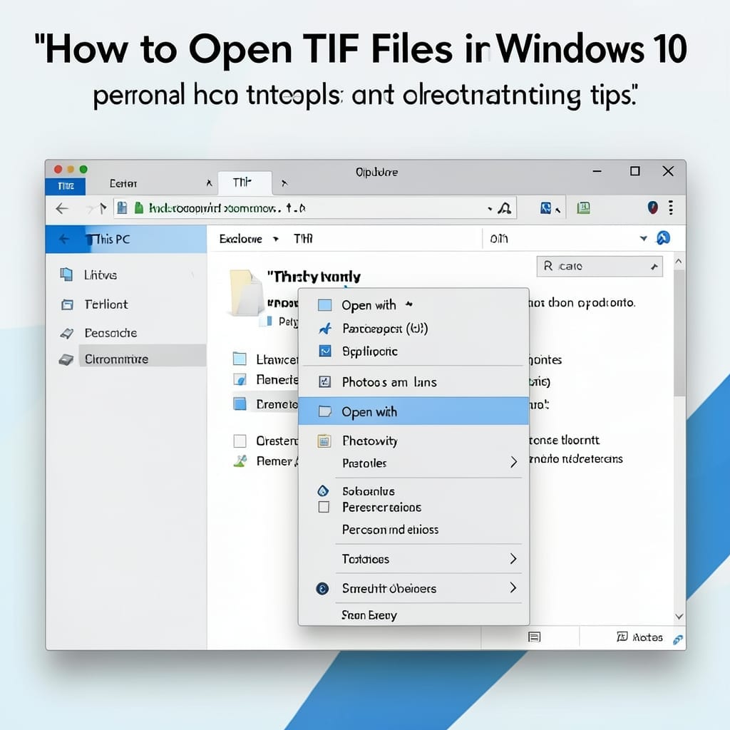How to Open TIF Files in Windows 10: Built-In Viewer and App Solutions