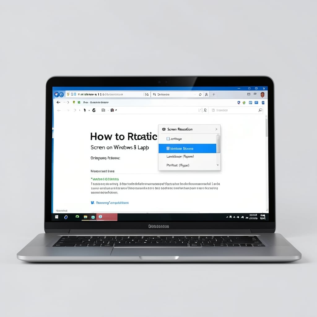 How to Rotate Screen on Windows 8 Laptop: Quick Keyboard Shortcut Method