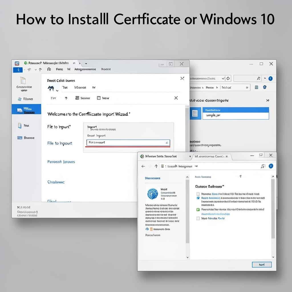 How to Install Certificate on Windows 10: Step-by-Step Trusted Setup