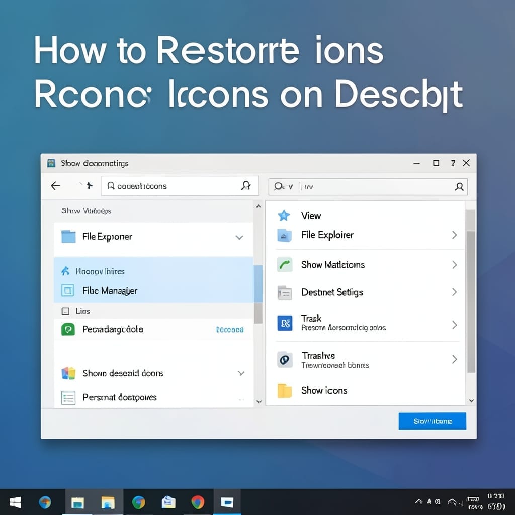 How to Restore Icons on Desktop: Simple Click-Through Method